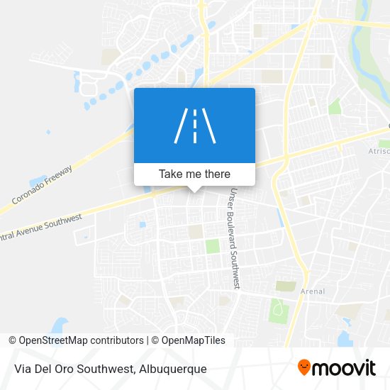 Via Del Oro Southwest map