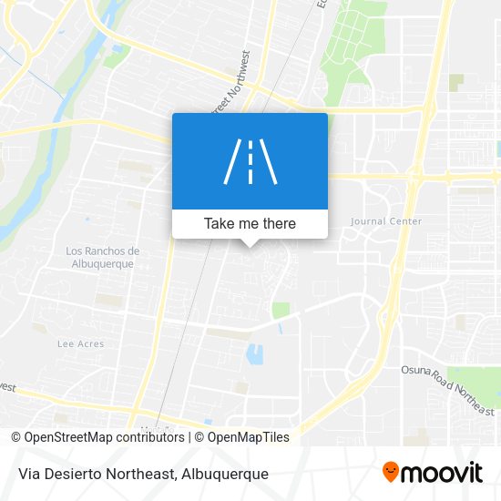 Via Desierto Northeast map