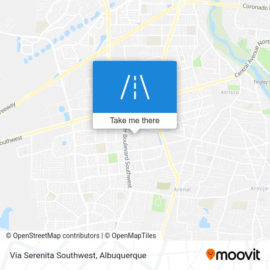 Mapa de Via Serenita Southwest