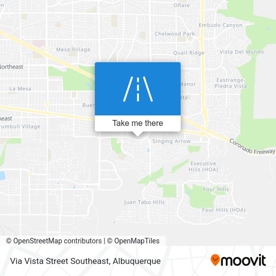 Mapa de Via Vista Street Southeast