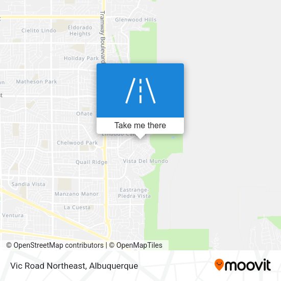 Mapa de Vic Road Northeast