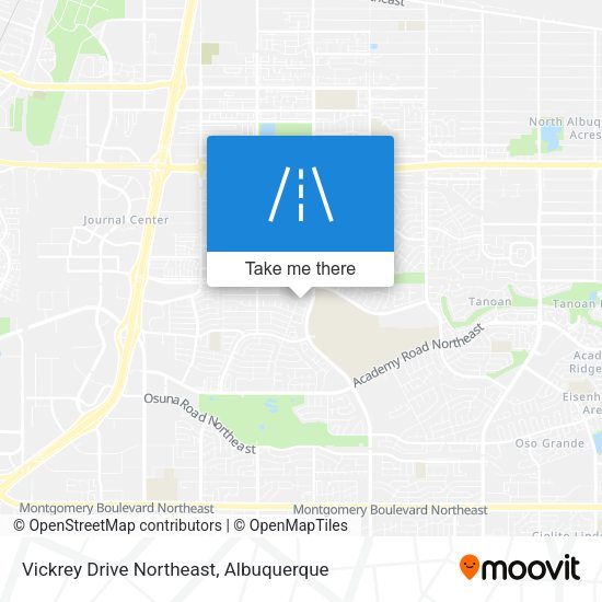 Vickrey Drive Northeast map