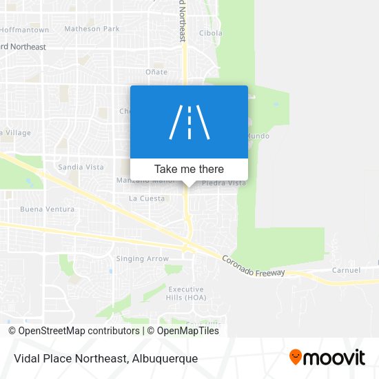 Mapa de Vidal Place Northeast