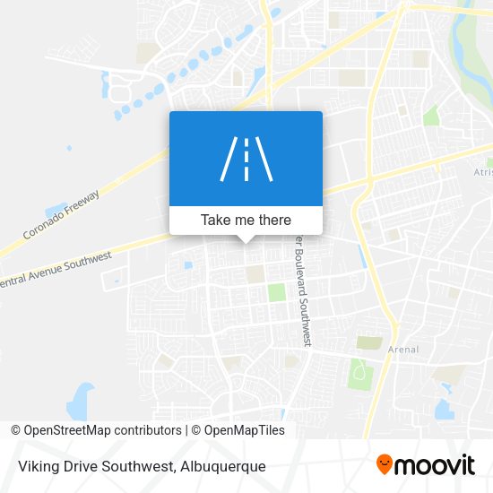 Viking Drive Southwest map