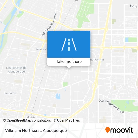 Villa Lila Northeast map