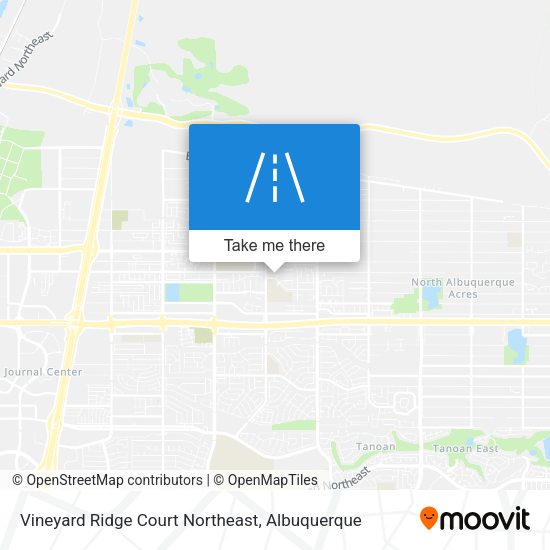 Vineyard Ridge Court Northeast map