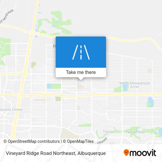 Vineyard Ridge Road Northeast map
