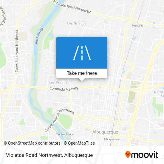 Violetas Road Northwest map