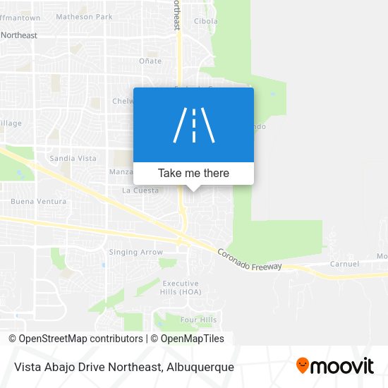 Mapa de Vista Abajo Drive Northeast