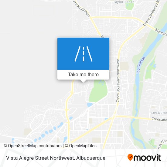 Mapa de Vista Alegre Street Northwest
