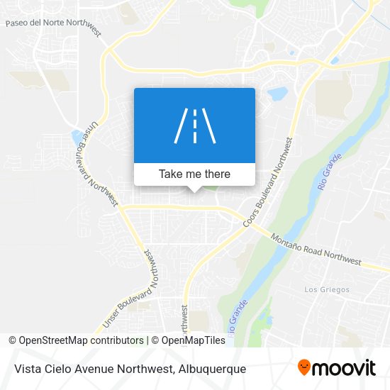 Vista Cielo Avenue Northwest map