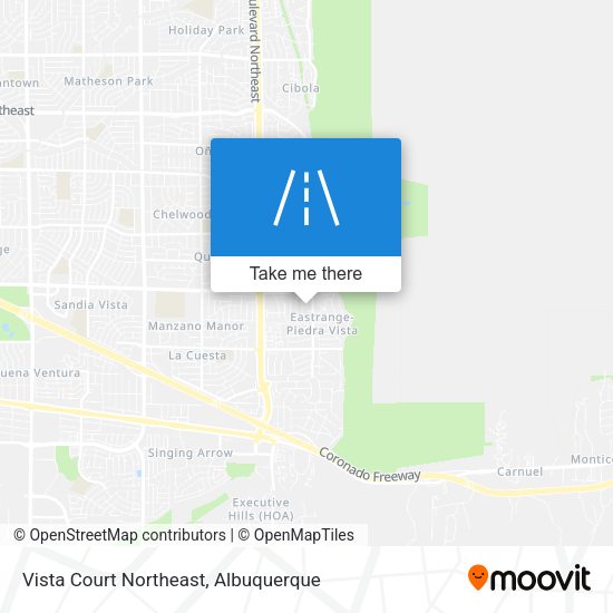 Vista Court Northeast map
