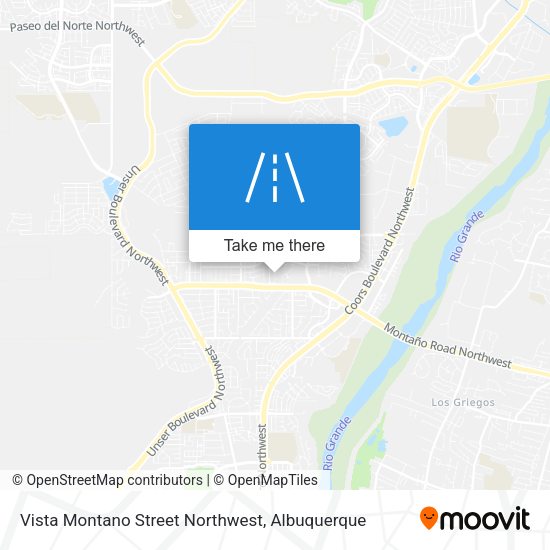 Mapa de Vista Montano Street Northwest