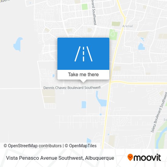Vista Penasco Avenue Southwest map