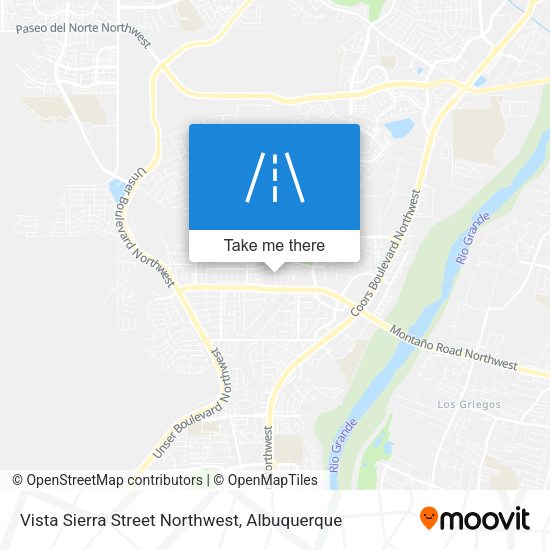 Vista Sierra Street Northwest map