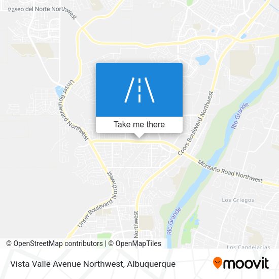 Mapa de Vista Valle Avenue Northwest