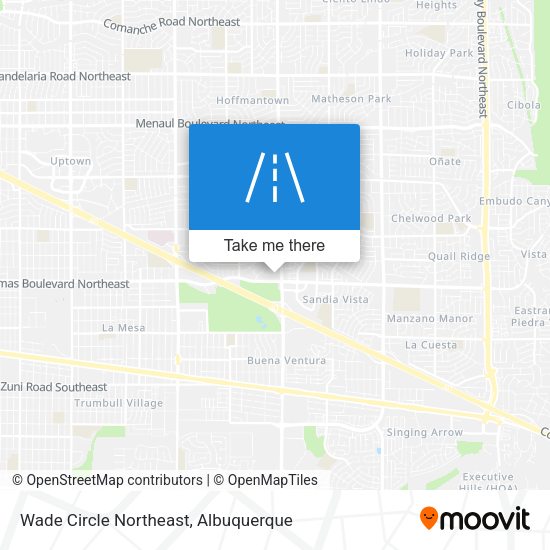 Wade Circle Northeast map