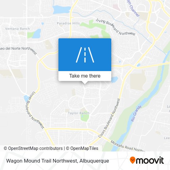 Wagon Mound Trail Northwest map