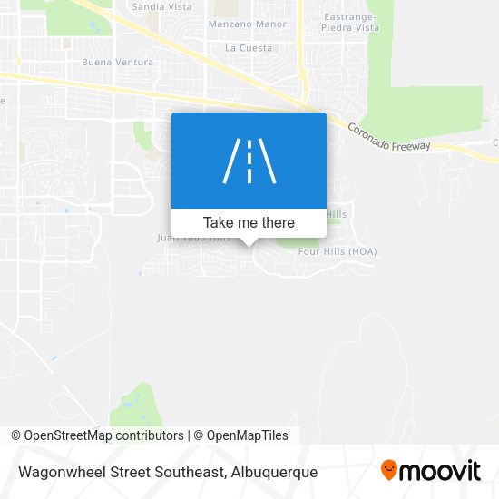 Wagonwheel Street Southeast map