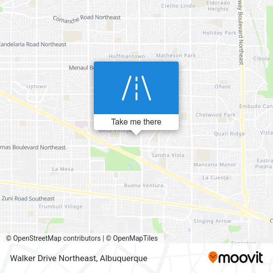 Walker Drive Northeast map