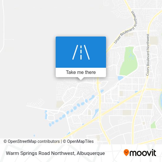 Warm Springs Road Northwest map