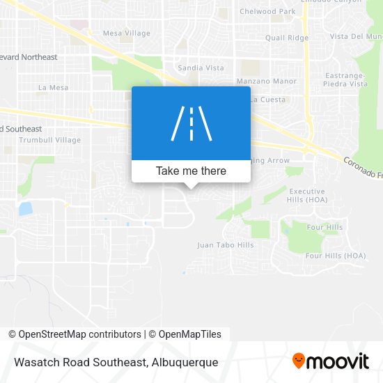 Mapa de Wasatch Road Southeast