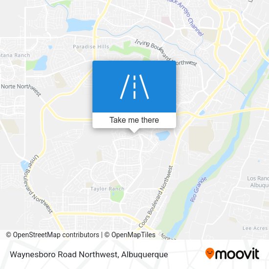Mapa de Waynesboro Road Northwest