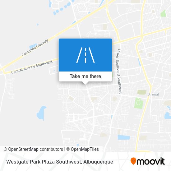 Westgate Park Plaza Southwest map