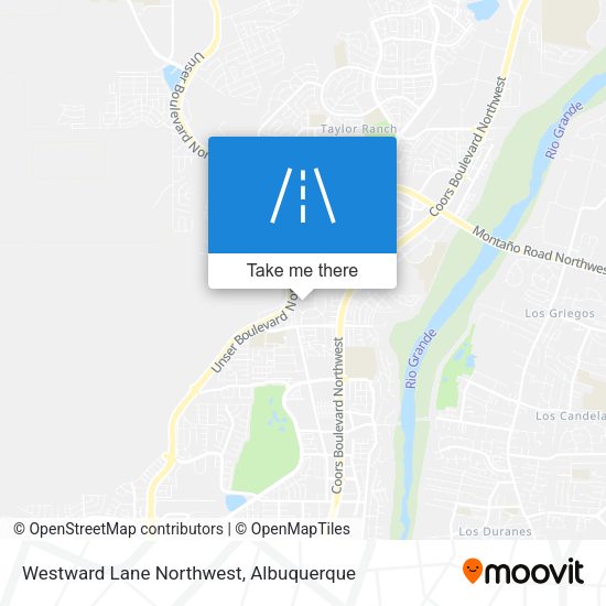 Westward Lane Northwest map