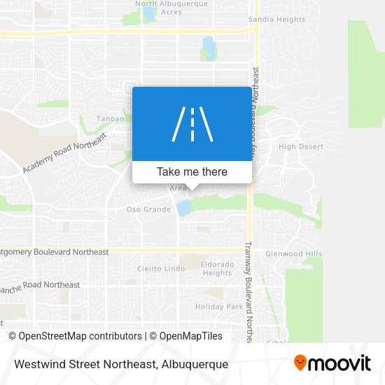 Mapa de Westwind Street Northeast