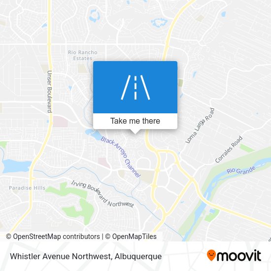 Mapa de Whistler Avenue Northwest