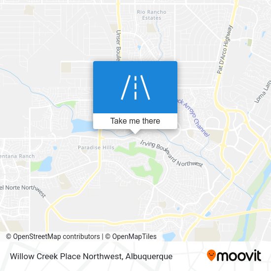 Willow Creek Place Northwest map