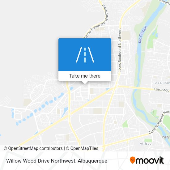 Willow Wood Drive Northwest map