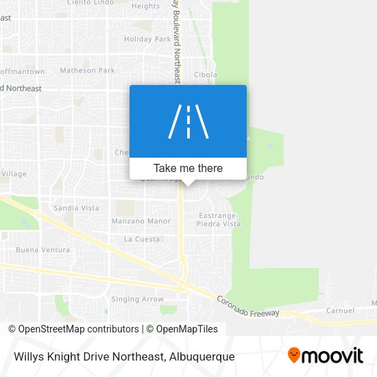 Willys Knight Drive Northeast map