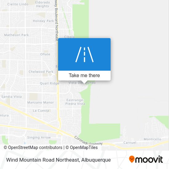 Wind Mountain Road Northeast map