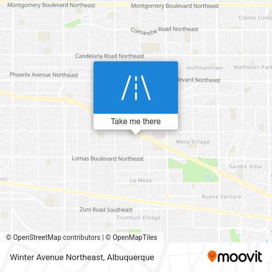 Winter Avenue Northeast map