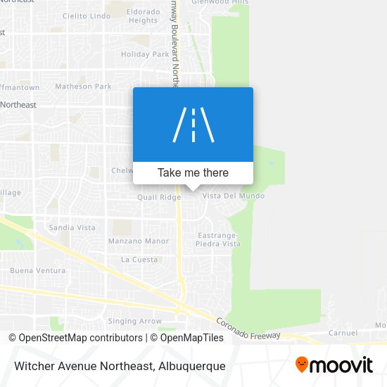 Witcher Avenue Northeast map