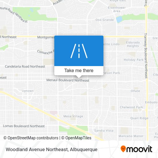 Mapa de Woodland Avenue Northeast