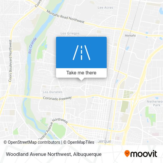 Mapa de Woodland Avenue Northwest