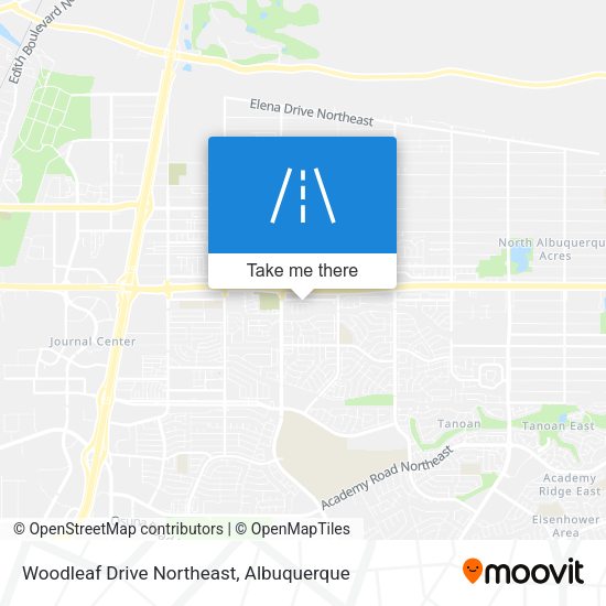 Mapa de Woodleaf Drive Northeast
