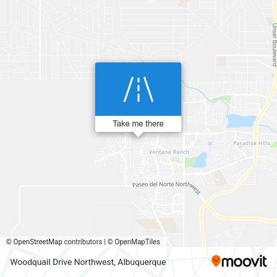 Woodquail Drive Northwest map