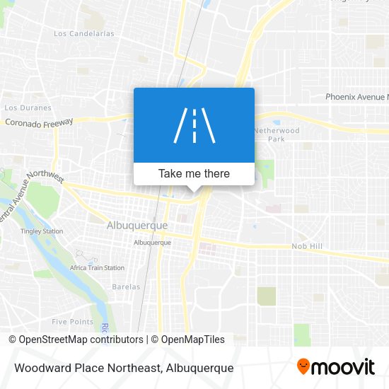 Woodward Place Northeast map