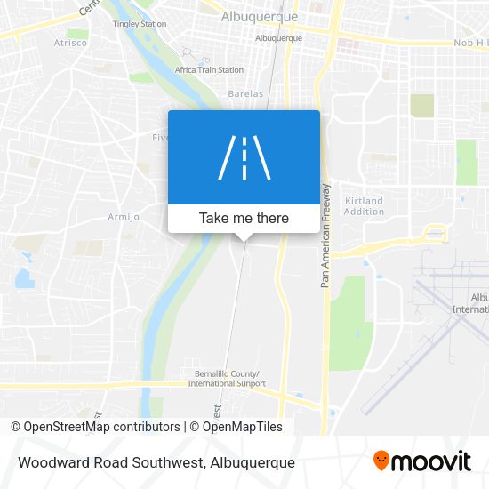 Woodward Road Southwest map