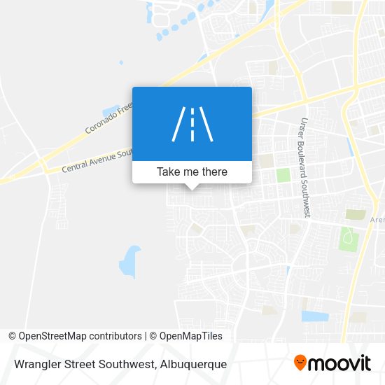 Wrangler Street Southwest map