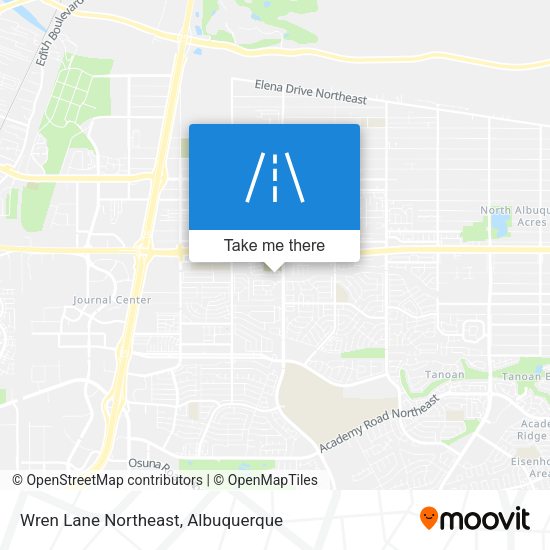 Wren Lane Northeast map