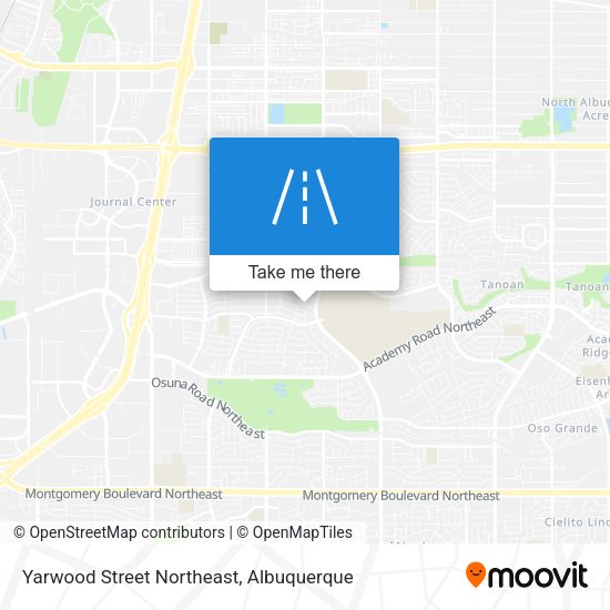 Mapa de Yarwood Street Northeast