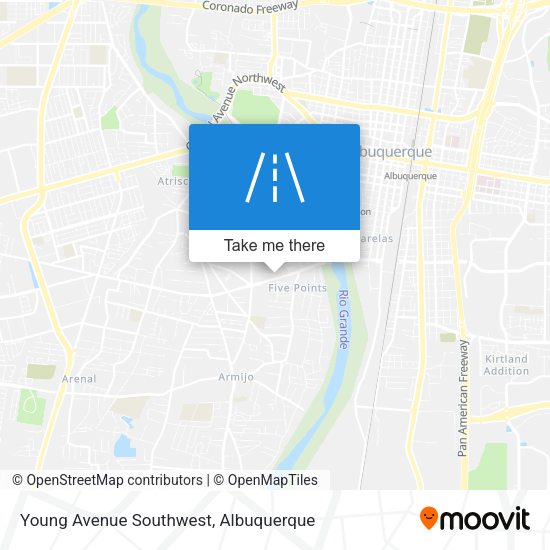 Young Avenue Southwest map