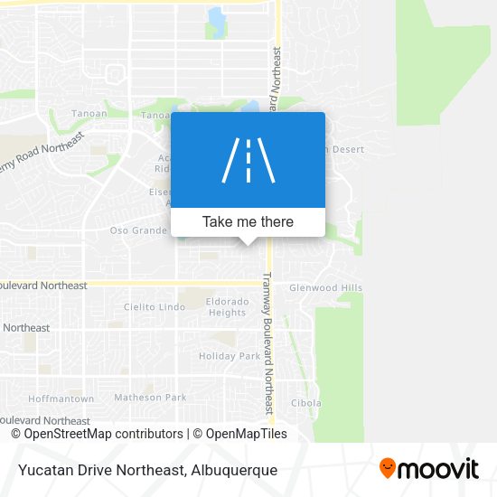 Yucatan Drive Northeast map