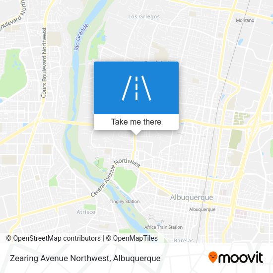 Zearing Avenue Northwest map