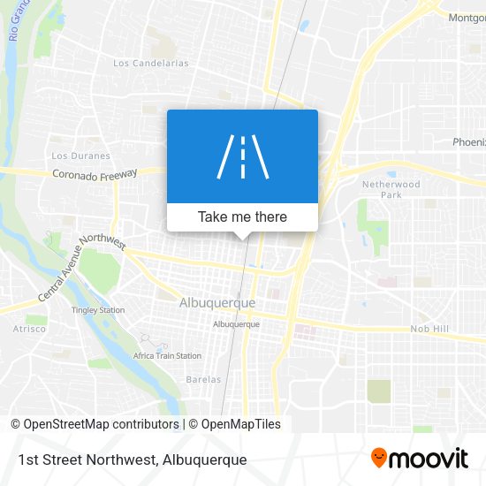 1st Street Northwest map